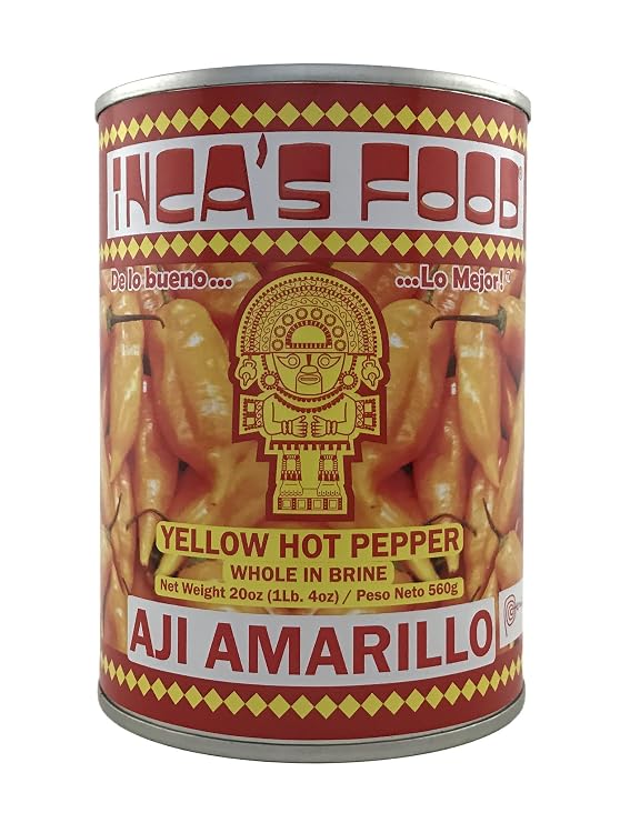 Aji Amarillo Inca's Food Yellow Hot Pepper, 560 grams