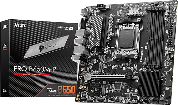 Msi Pro B650M-P AMD B650 AM5 Soket DDR5 6000(OC) MHz mATX Anakart