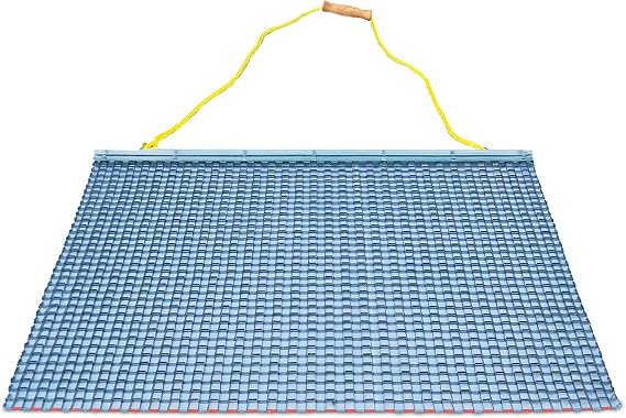 Yard Tuff Leveling Drag Mat with Heavy-Duty Steel Mesh & Tow Rope for Lawns