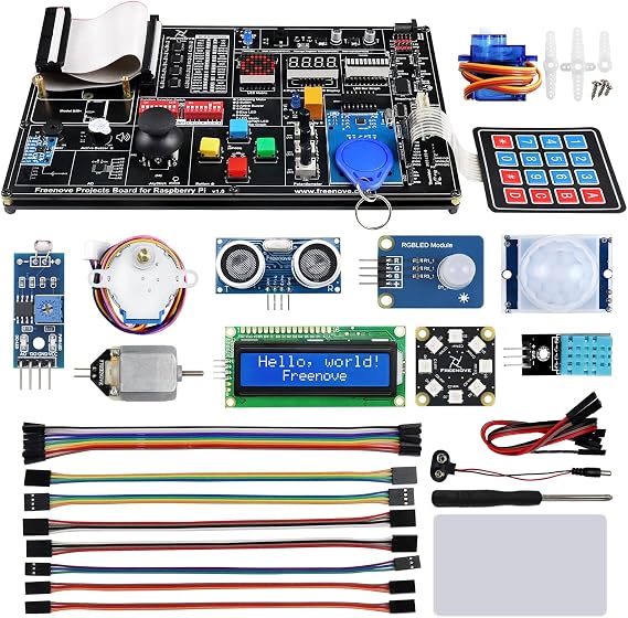 FREENOVE Projects Kit for Raspberry Pi 5 4 B 3 B+ Zero 2 W (NOT Included)