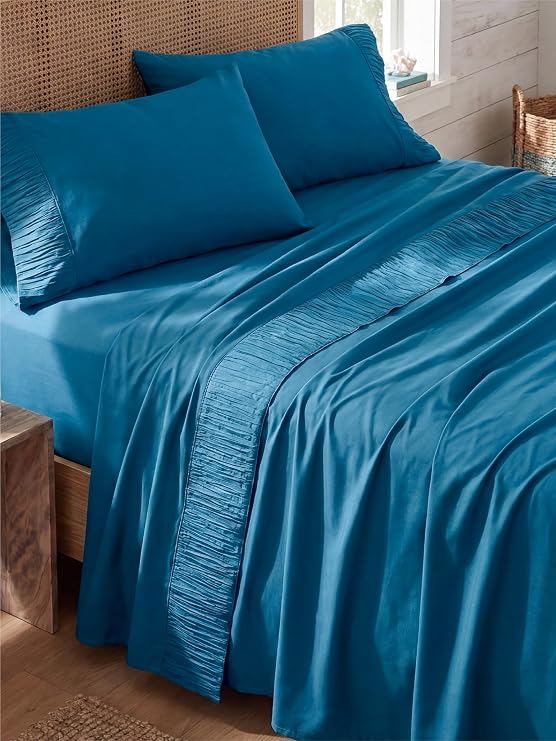 Bedsure Full Size Sheets - 4 Pieces Soft, Breathable, Cooling Bed Sheets
