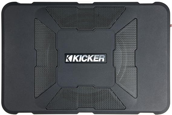 KICKER 51HS8 Hideaway Compact Powered Subwoofer Enclosure with 8-Inch Subwoofer HS8