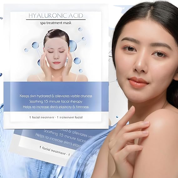 Face Masks Skincare | Hydrating Hyaluronic Acid Moisture Sheet | Anti-Aging | PH Balanced for Sensitive Skin | Not Tested on Animals | Korean Skincare