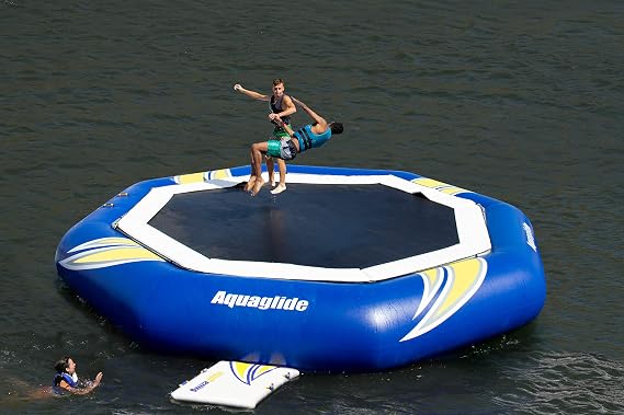 AQUAGLIDE Supertramp 17 with Swimstep - Floating Trampoline