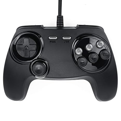 BrawlerGen Genesis Mini Controller 6 Button Genesis Mini/PC/MAC/Switch USB Compatible