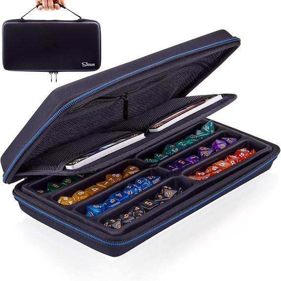 SIQUK Dice Case Dices Storage Case Dice Organizer Holder with Handle
