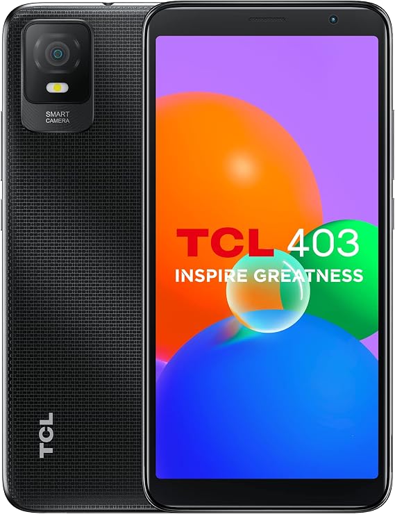 TCL 403 SMARTPHONE, 32GB plus 2GB RAM, 6.0 inches DISPLAY 3000 mAh - DARK GREY