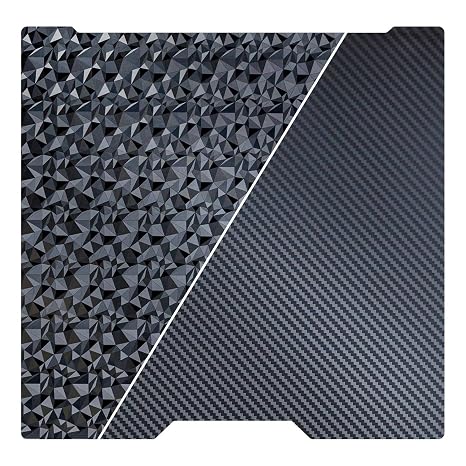 H2D Build Plate for Bambu Lab, 355x346mm PEO PET Spring Steel | Dual Texture Carbon Fiber & Diamond Surface Replacement Plate, Compatible with Bambu Lab H2D 3D Printer