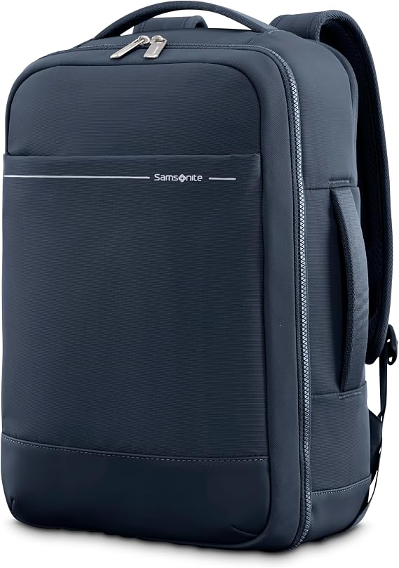 Samsonite Better Than Basic Travel Backpack - Lightweight Carry On Backpack Sized To Fit Under Most Airline Seats - Midnight Blue