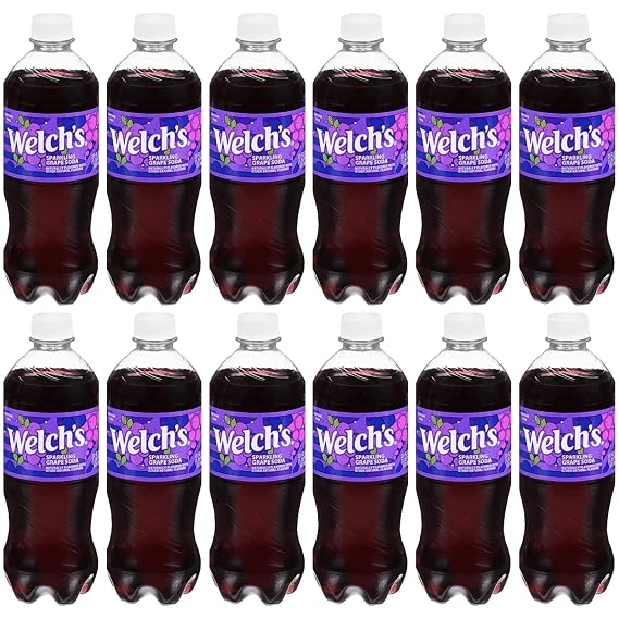 Welch's 20 fl. oz. Sparkling Soda Bottle (12, Grape)