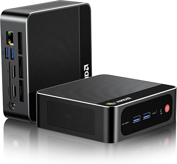 Beelink Mini PC AMD Ryzen 7 5500U Up to 4.7GHz 8C/16T, 16GB DDR4 RAM 480GB M.2 SSD, SER5 MAX Mini Computer Support 2.5G LAN/4K Triple Screen Display(HDMI+DP+Type-C)/WiFi6/BT5.4/Home/Office