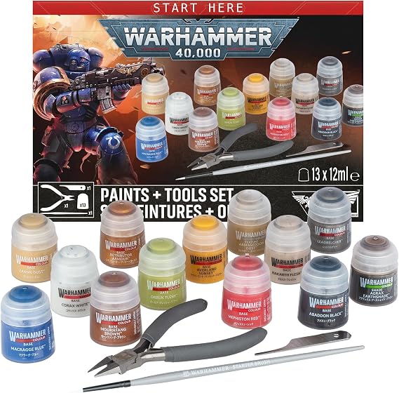 Warhammer 40K Paints and Tools Set - 2026 Version