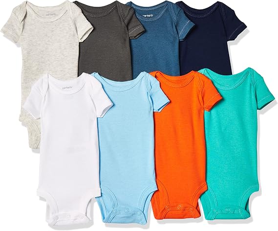 Carter's Baby Boys' 8-pack Short-sleeve Bodysuits