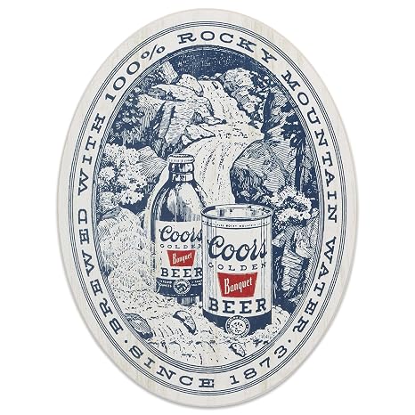 Molson Coors 宴会 ロッキーマウンテンウッド 壁装飾 - ビンテージクアーズサイン 男性の洞窟やバー用