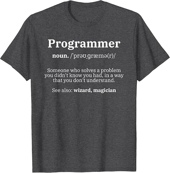 Definition Programmer Meaning - Computer Science & Coding T-Shirt