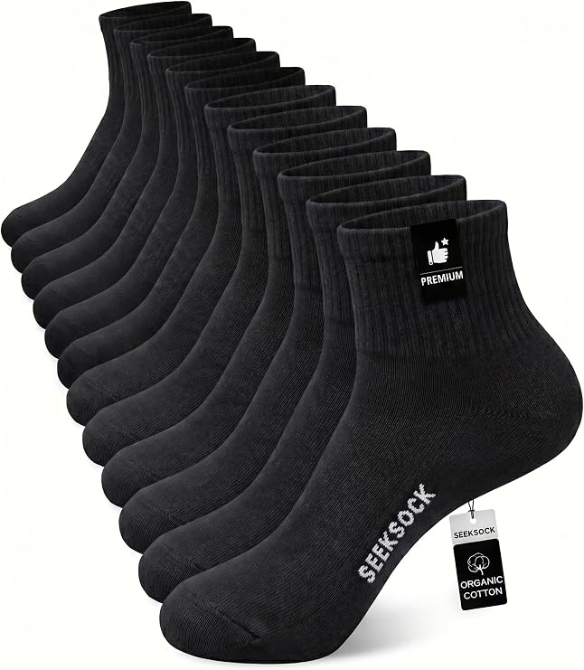 Ankle Socks for Women, Athletic Cotton Quarter Socks