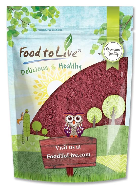 Beet Root Powder, 2 Pounds Finely Ground Dried Beet Root, Pure, Kosher and Vegan, Raw Superfood. Bulk Powder. Rich in Folate, Potassium and Fiber. Great for Drinks, Smoothies, Sauces, and Soups