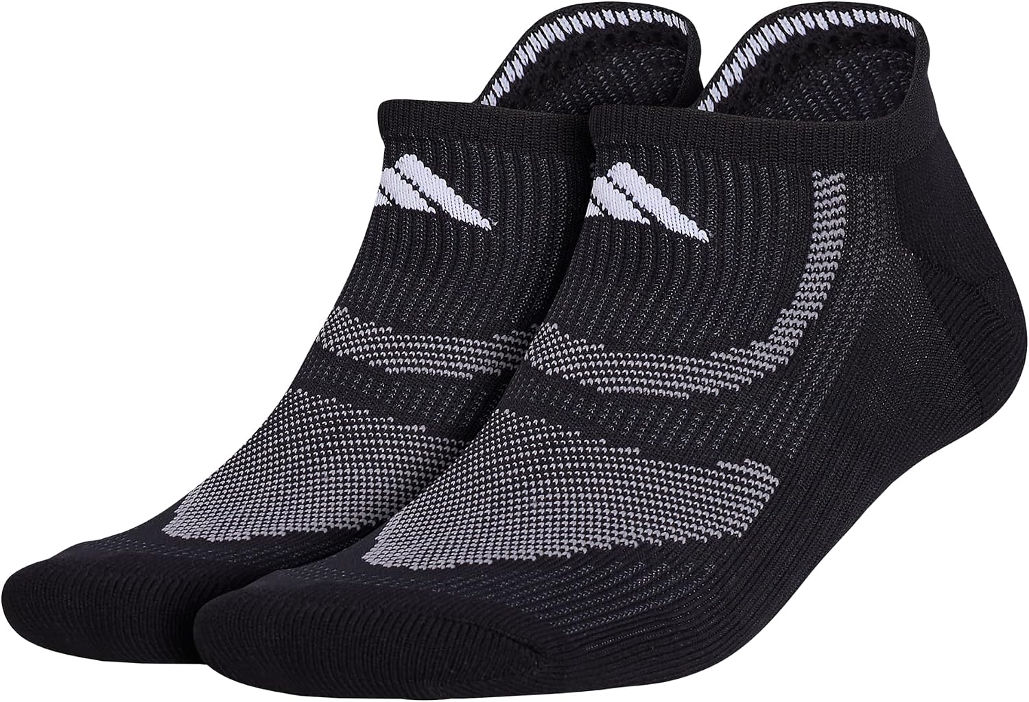 adidas Unisex Superlite Performance Tabbed No Show Running Socks with achilles protection 2-Pair