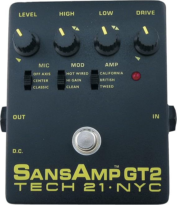 Tech 21 SansAmp GT2 Tube Amp Emulator Pedal