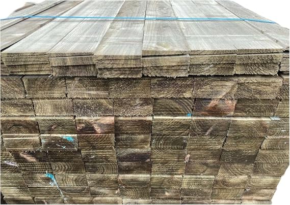 Celtic Timber Feather Edge Fence or Cladding Boards - Softwood for Garden Fencing & Fence Panels - 15mm to 7mm Thick Tapered Garden Material - 150mm x 22mm x 3600mm, Pack of 20