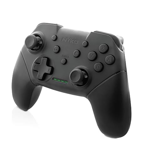 Nyko Wireless Core Controller for Nintendo Switch - Bluetooth Pro Controller Alternative with Turbo Programming, Ergonomic Design and Type C Charging Cable - Compatible w/ Android and PC (Black)