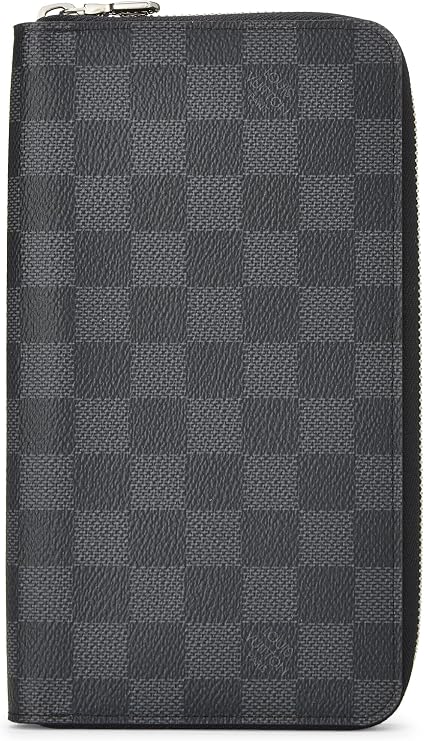 Pre-loved Damier Graphite Zippy Organizer, Black