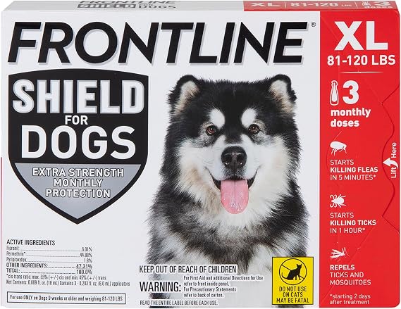Frontline Shield Flea & Tick Treatment for X-Large Dogs