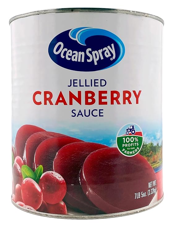 Ocean Spray Jellied Cranberry Sauce | Kosher | Made in America | 7.31 lb