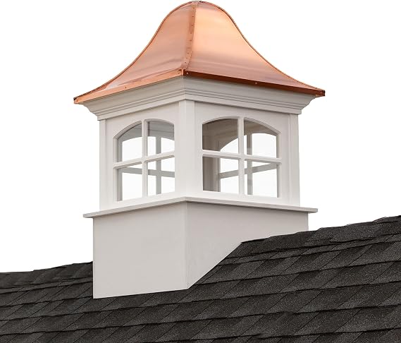 Good Directions Greenwich Vinyl Cupola with Copper Roof 30" x 49"