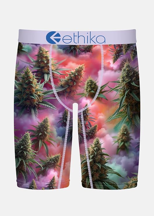 Ethika Men’s Boxer Brief, Knee Length, 4-Way Stretch Performance Underwear with Graphic Prints - Zodiac