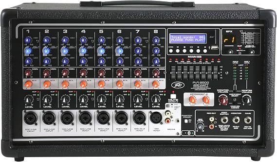 Peavey PVi 8500 All In One Powered Mixer, MultiColored, 4 x 4 x 6 inches