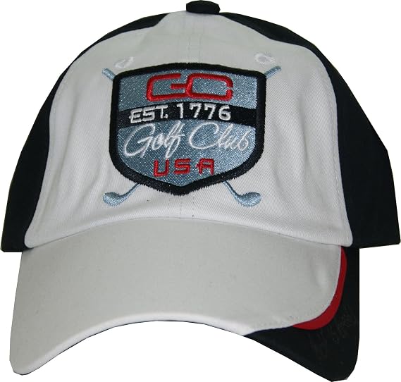 Intech Cap America Golf Hat (White/Black)