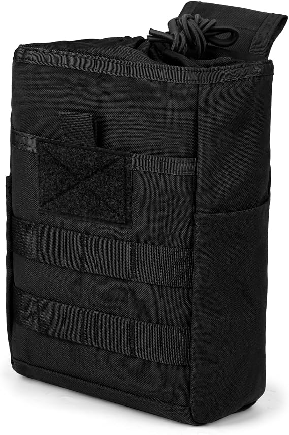 Mardingtop Molle Tactical Utility Dump Pouch,Roll-Up Drawstring Magazine Military Pouch Folding Bag