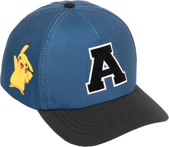 Pokemon Personalised Baseball Cap for Boys Embroidered Letter