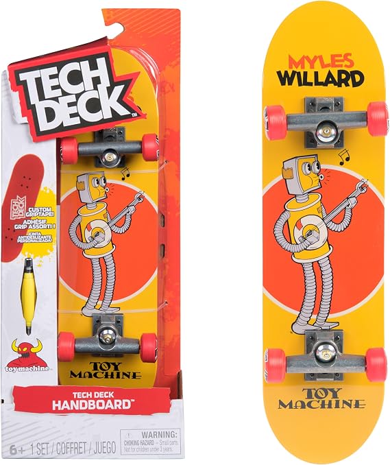 TECH DECK, Santa Cruz Handboard; Authentic Mini Skateboards, Kids Toys for Boys & Girls, Ages 6 and up (Hands Use Only)
