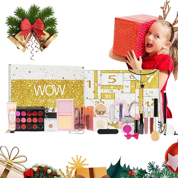 Advent Calendar 2024 Beauty, 24 Day Beauty Advent Calendar, Makeup Set Countdown Calendar - Countdown to Christmas 24 Days, Makeup Calendar, Beauty Countdown Set for Women, Girls
