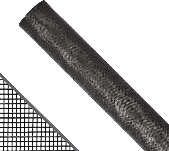 Saint-Gobain ADFORS Premium Charcoal Screen Replacement, 96 inches x 100 feet - DIY Standard Window and Door Screen, Durable, Ideal for Window & Door Repair