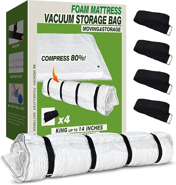 King Mattress Vacuum Bag for Moving Storage