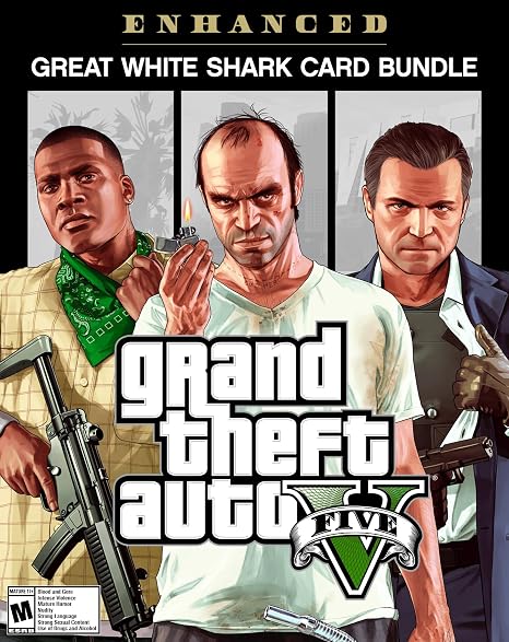 Grand Theft Auto V Enhanced + Great White Shark Card - PC [Online Game Code]