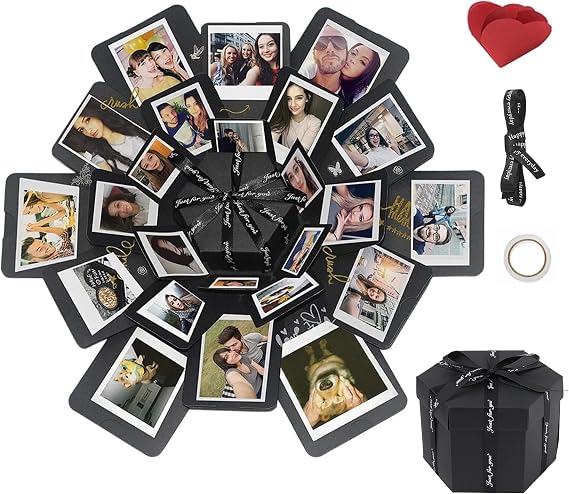 DIY Explosion Gift Box, 6 Faces Folding Gift Box