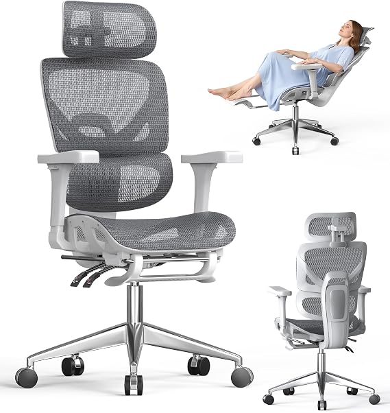 naspaluro Ergonomic Office Chair Lumbar Support High Back 350lbs Capacity