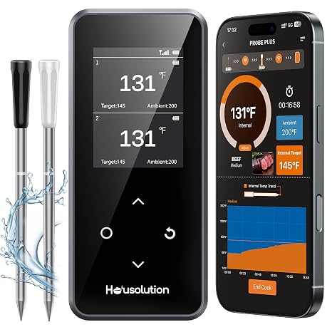 Housolution Wireless Bluetooth Digital Meat Thermometer