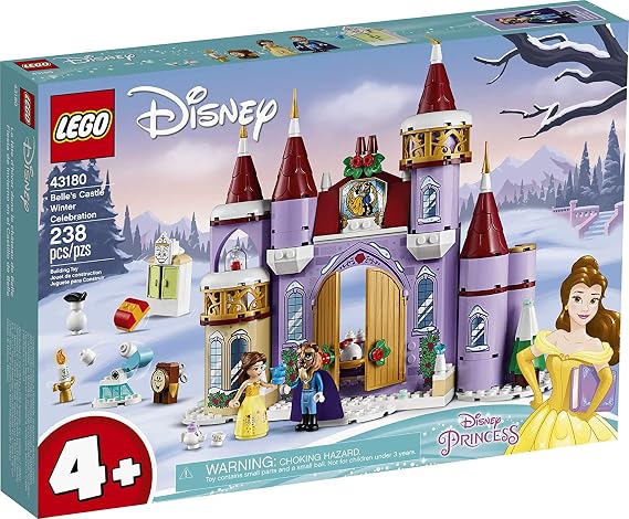 LEGO Disney Belles Castle Winter Celebration (43180) Disney Princess Building Kit; Makes a Great Birthday for Kids who Love Disneys Beauty and The Beast (238 Pieces)