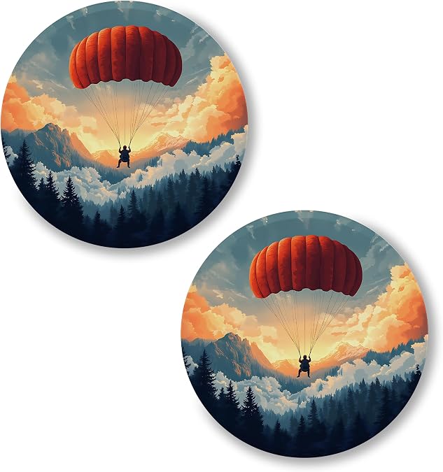 Skydiving Pinback Button 2.25 inch 2-Pack ID45000