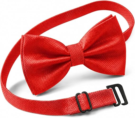 Bow Tie for Men Polyester Solid Pretied Bowties Adjustable Tuxedos Bowtie for Weddings & Grooms Gift Bow Ties for Women