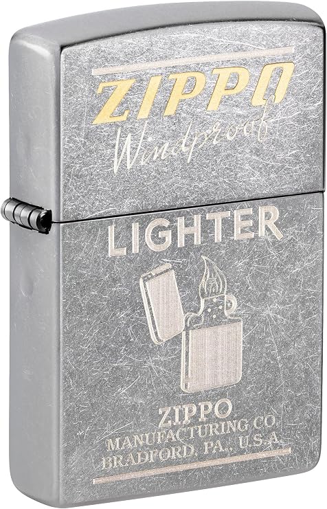 Zippo Lighter: Engraved Vintage Advertisement - Street Chrome 81655