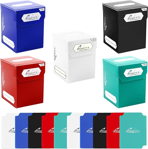 Quiver Time 100+ 2 Bölücülü Güverte Blokları / Kutu - 5 Kutulu Set - Beyaz, Siyah, Mavi, Kırmızı ve Yeşil