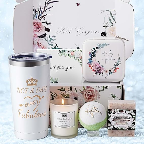 Birthday Gifts for Women,Gifts for Women,Her,Mom,Sister,Friends,Coworker,Grandma,Wife,Unique Personalized Spa Gift,Mothers day gifts Basket for Women,Christmas Gifts for Women