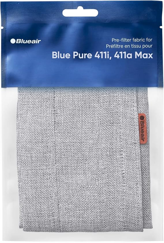 BLUEAIR Genuine 411i Max Air Purifier Washable Pre-Filter, Fog Grey