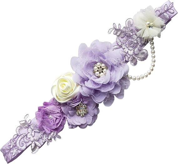 FANFAN Maternity Belt for Pregnant Wedding - Bridal Sash Belt Y01